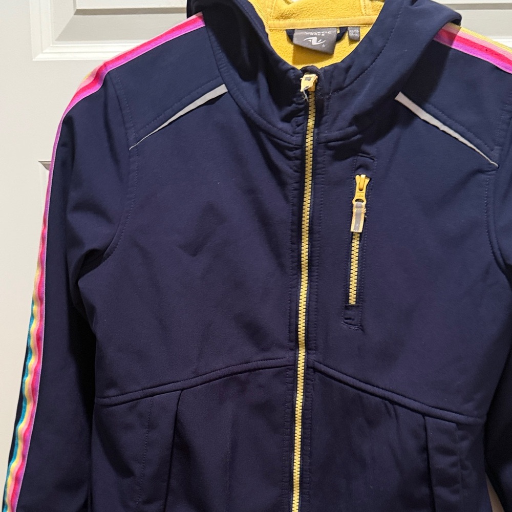 Kids Navy Jacket with Rainbow Accents